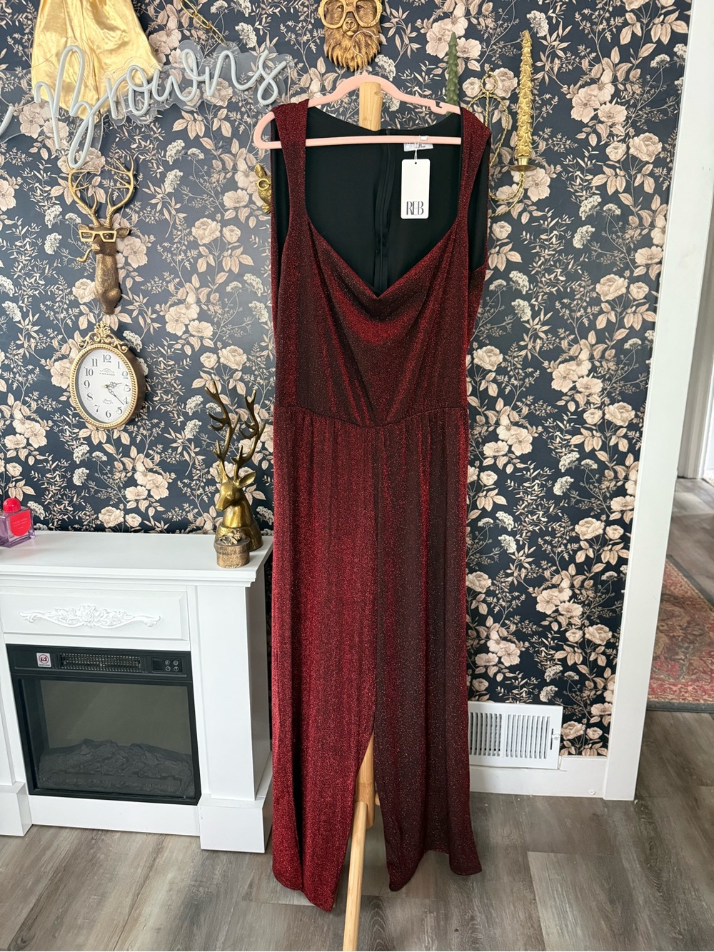 Rebdolls Red Sparkle Jumpsuit